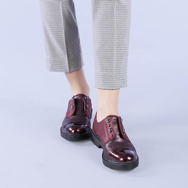 Pantofi casual dama Mirela rosii Incaltaminte Dama 2023-02-03